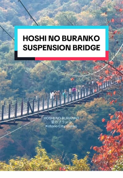 Ever seen Osaka from a floating path? 🌉🍁 Hoshi no Buranko shows you autumn from above.🇯🇵 From Ki