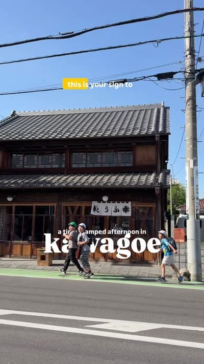 this day trip from tokyo needs to be added to your itinerary! 🇯🇵✨ just an hour from the city, kawa