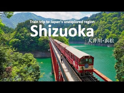 Japan’s Unexplored Region | Train Trip on an Emerald Green Lake in Shizuoka | JAPAN TRAVEL VLOG