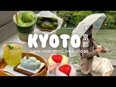 kyoto vlog ⛩️✨☁️ cafe hopping, day trip to uji, making matcha, exploring the city!