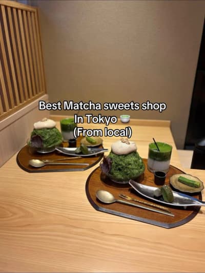 HIIRAGI GINZA 🍵 A quiet hidden spot behind Ginza SIX for serious matcha desserts. If you’re a match