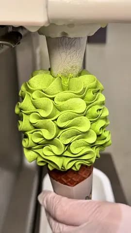 Tokyo’s Flower Icecream🍦 Its finely controlled air content creates an exceptionally light and cream