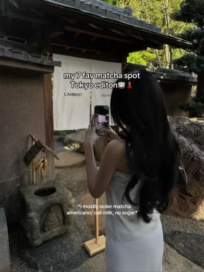there are hidden spots too>_<!! #tokyo #matcha