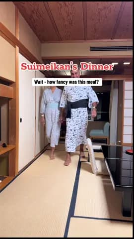Day 8/35 Suimeikan’s dinner was next-level: Hida beef grilled tableside + local sake perfection. #ry