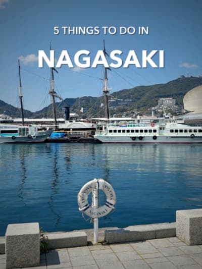 5 things you can't miss in Nagasaki, Japan 🌉🍜 1 Megane-bashi — the "Spectacles Bridge", Japan's ol
