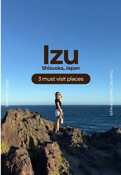 Izu เมืองที่เหมาะจะไปเที่ยวช่วงหน้าร้อนญี่ปุ่นมากๆ Vibe summer มันถูกต้องที่สุด แบบ 100/10 เรารวมจุด