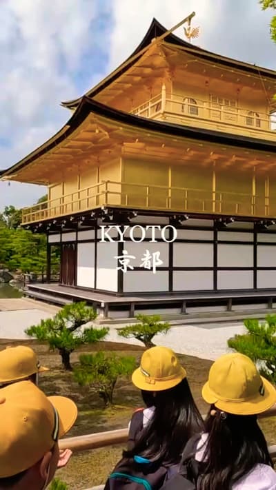 【 Golden Temple 】Kinkakuji Temple in Kyoto JAPAN ⛩️  #japan #goldenpavilion #kinkakuji #kyototourist