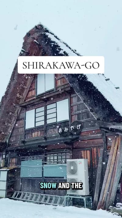 The most Famous place when it comes to winter SHIRAKAWA-GO,Gifu. First time in Shirakawa-go, Gifu ❄️
