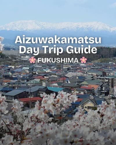 When in Fukushima, Japan, Aizuwakamatsu is a great day trip especially if it’s spring time and cherr