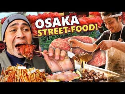 Authentic Japanese Street Food Tour in Osaka 🇯🇵 Seafood Heaven in Osaka 