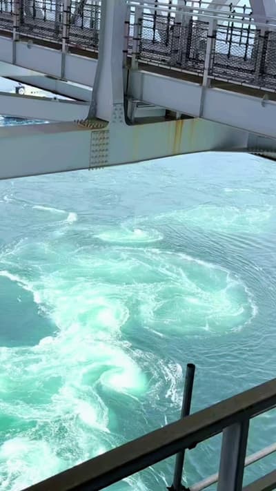 Seeing the Naruto whirlpools in person was one of the coolest experiences of our time in Shikoku! #n