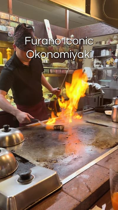 Furano Teppan Okonomiyaki Masaya is a must vist when visiting furano. The staff is super friendly an