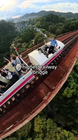 🌄 Ride the Amaterasu Railway in Takachiho 🚃✨ Cross Japan’s highest railway bridge (105m) and feel 
