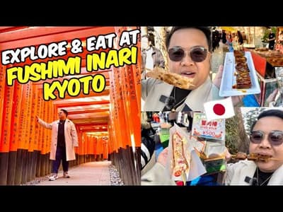 Kyoto part 1: Explore & Eat at Fushimi Inari Shrine! 🇯🇵 | JM BANQUICIO