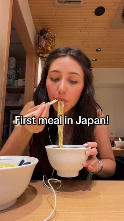 I think my life has just been changed by a bowl of noodles #japan #tokyo #ramen #solotravel #mukbang