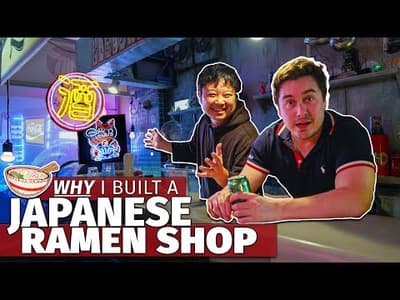 I Built a RAMEN Shop in My Japanese Apartment | STUDIO Tour