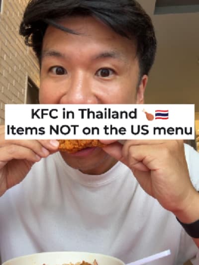 kfc in thailand hits completely different 😭🇹🇭 the US menu could never handle this. if you’re trav