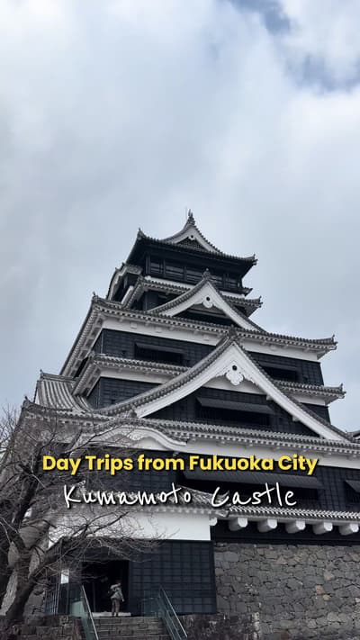 🏯 This day trip to Kumamoto Castle in Kumamoto City is only • 1.5 hours by car 🚘 ¥6000 ($38USD) fo