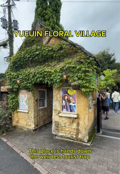 Here’s what nobody tells you about Yufuin Floral Village: it’s really weird! The Studio Ghibli vibes