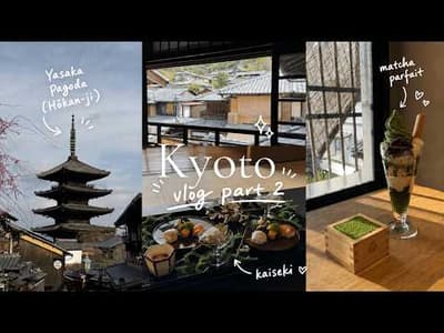 KYOTO VLOG ⛩️🍱 | 2-Michelin Star Kaiseki, Matcha Tiramisu, Wandering Gion & Kiyomizu-dera