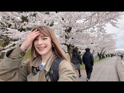 【感動の桜旅】外国人が青森で体験！言葉を失う日本一の美しさ【外国人の反応】
