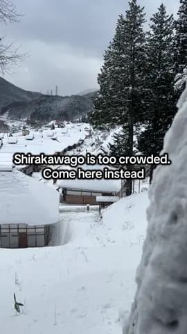 There’s just too many tourist in Shirakawago. We decided to explore this hidden gem which offers far