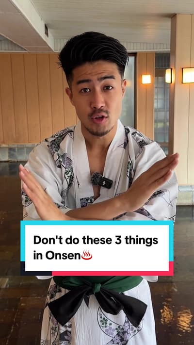 Don't do these 3 things in Onsen♨️ Hot springs are one of Japan’s most iconic cultural experiences. 