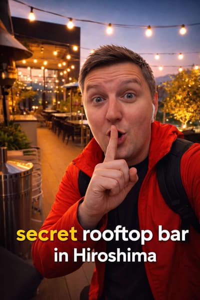 Got a DM asking for rooftop bar recommendations in Hiroshima… 👀 So I went and found one - welcome t