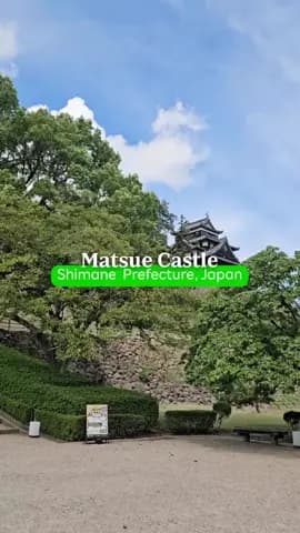 One of only 12 surviving original castles in Japan, Matsue Castle was honored as a National Treasure