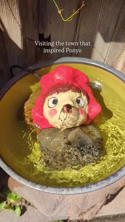 Even if you don’t like Ponyo or you’re not a Ghibli Fan, you can still enjoy this small port town! T