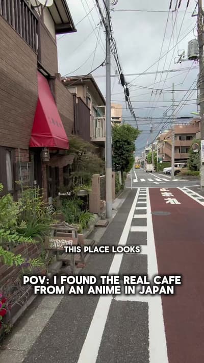 POV: I Found the Real Cafe From an Anime in Japan #wholesome #exploringjapan #mukbang #mypov