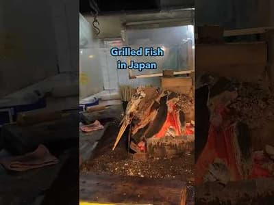 Grilled fish in Karuizawa, Japan! Full videos in channel #travel #solotravel #japan #karuizawa #vlog