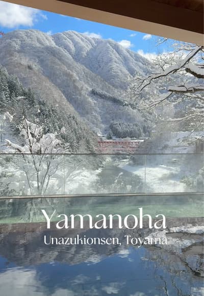 Yamanoha🏨♨️ The view from the Tanayu onsen is breathtaking 😍 📍Unazukionsen Toyama #japantrip #ons