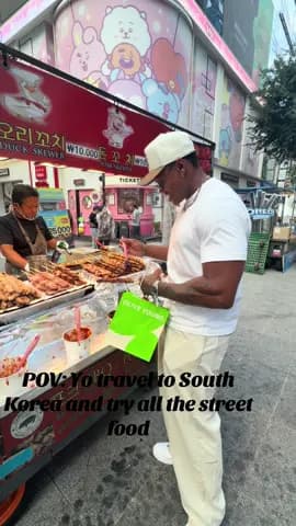 Had to stop by #myeongdong and see what the famous street food was about iykyk #southkorea #seoul #t