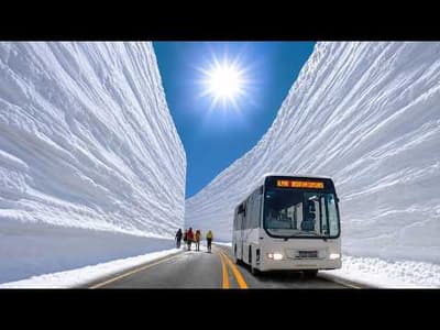 Tateyama Snow Corridor - 65 Feet High Snow Walls