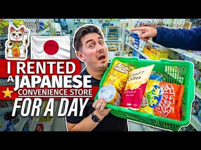 I RENTED a Japanese Convenience Store for a Day 🇯🇵