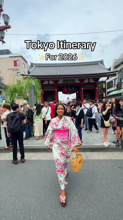 Would you go to Tokyo in 2026? Follow for more travel itineraries around the world 🗺️ #traveltiktok
