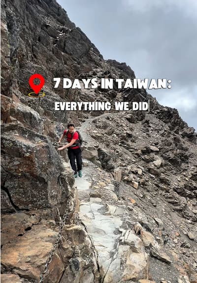 Tried to summarize our 7-day trip to Taiwan. 🇹🇼✨ Our first trip together, btw. 🥹❤️ Our first inte