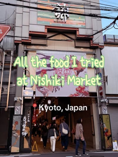 Hit up the Nishiki Market in Kyoto & tried as much as I could without getting too full! This place i