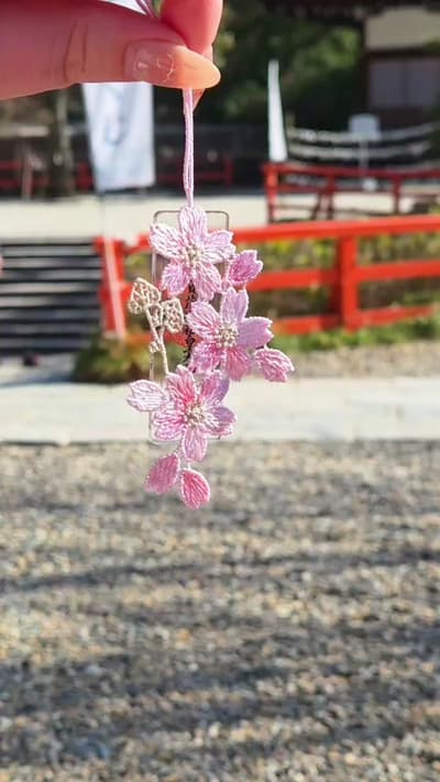Beautiful unique omamori. Every season/month they have a different design. 📍Shimogamo Shrine, Kyoto