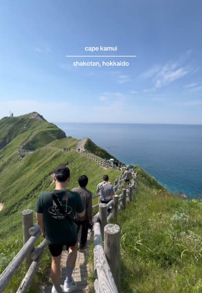 was able to hike out to cape kamui and the views were honestly unreal, this is what they call shakot