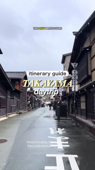 a chill itinerary guide for a daytrip in takayama! felt like i was transported back to Edo-period in