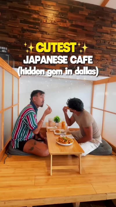 🎌 the cutest Japanese café in Dallas 🥹🍵✨ If you’re looking for a cozy café date or a fun spot to 