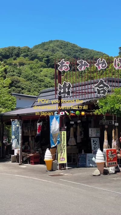 📍Kawazu Seven Waterfalls, Shizuoka, Japan 🇯🇵🎏🌳🌊🐠only 2.5 hours from shibuya! There’s an onsen