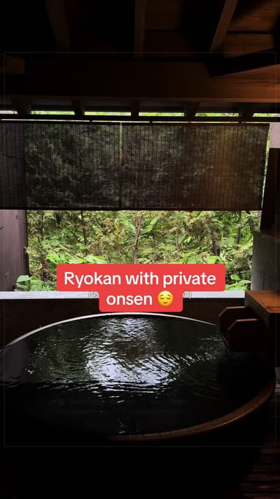 ryokan in the mountains 🏔️ such a beautiful stay at jozankei onsen yurakusoan! only a 45 min drive 