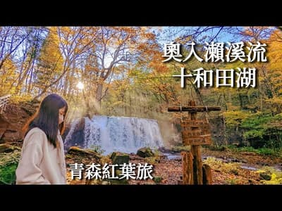 青森賞楓｜奧入瀨溪流紅葉好美♥十和田湖畔飯店開箱、3秒跨縣市、第一次吃螃蟹！｜日本旅遊、Satori日本生活