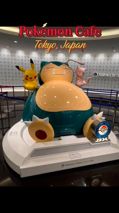 Couldnt go Japan 🇯🇵 without visiting the Pokemon Themed Cafe 🥹 Took the risk to go in & wait with