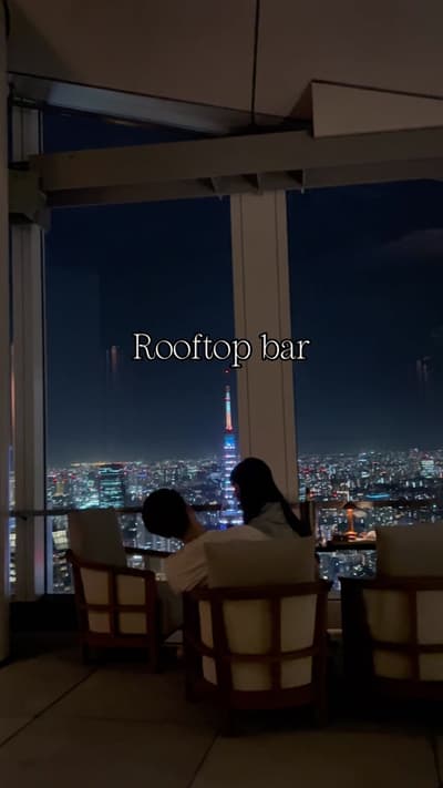 The best Tokyo views 🗼🌃✨ #tokyotravel #andaztokyo #rooftopbar #tokyonights #japantravel #traveldia