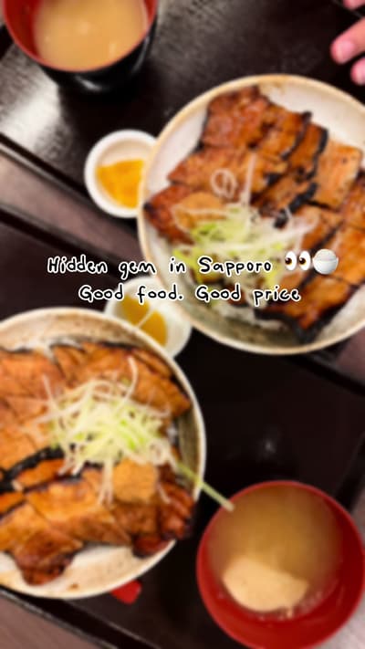 POV: you found a hidden gem in Sapporo 👀🍖 Don’t skip this one! #sapporo #hokkaidofood #japantravel