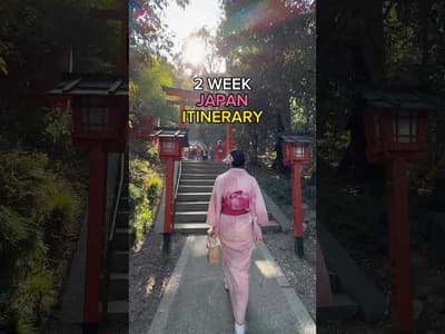 2-WEEK JAPAN ITINERARY 🇯🇵‼️ #japan #travel #traveltips #travelguide